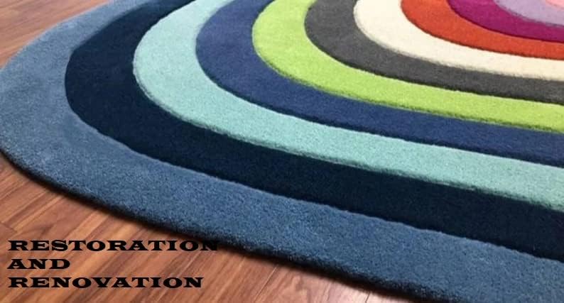 Modern Irregular Shaped Handmade  Premium Wool Area Rug