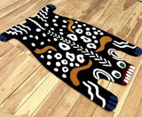 Handmade Tibetan Tiger Wool Rug | Animal Print Area Rug