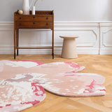 Premium Magnolia Floral Wool Area Rug