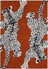 Climbing Jaguar Modern Handmade Wool Area Rug