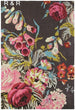 Handmade Rose Floral Area Rug with Garden Colorful Flowers