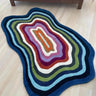 Modern Irregular Shaped Handmade  Premium Wool Area Rug