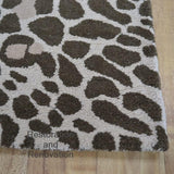 Premium Handmade Pink Animal Print Wool Rug