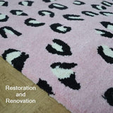 Premium Handmade Pink Animal Print Wool Rug