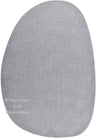 Modern Oval Shape Wool Rug - Irregular Shaped with Soft and Cozy Texture