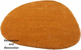 Modern Oval Shape Wool Rug - Irregular Shaped with Soft and Cozy Texture