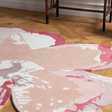 Premium Magnolia Floral Wool Area Rug