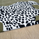 Climbing Jaguar Modern Handmade Wool Area Rug