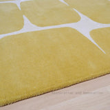 Modern Wool Area Rug - Contemporary Abstract Geometric Design