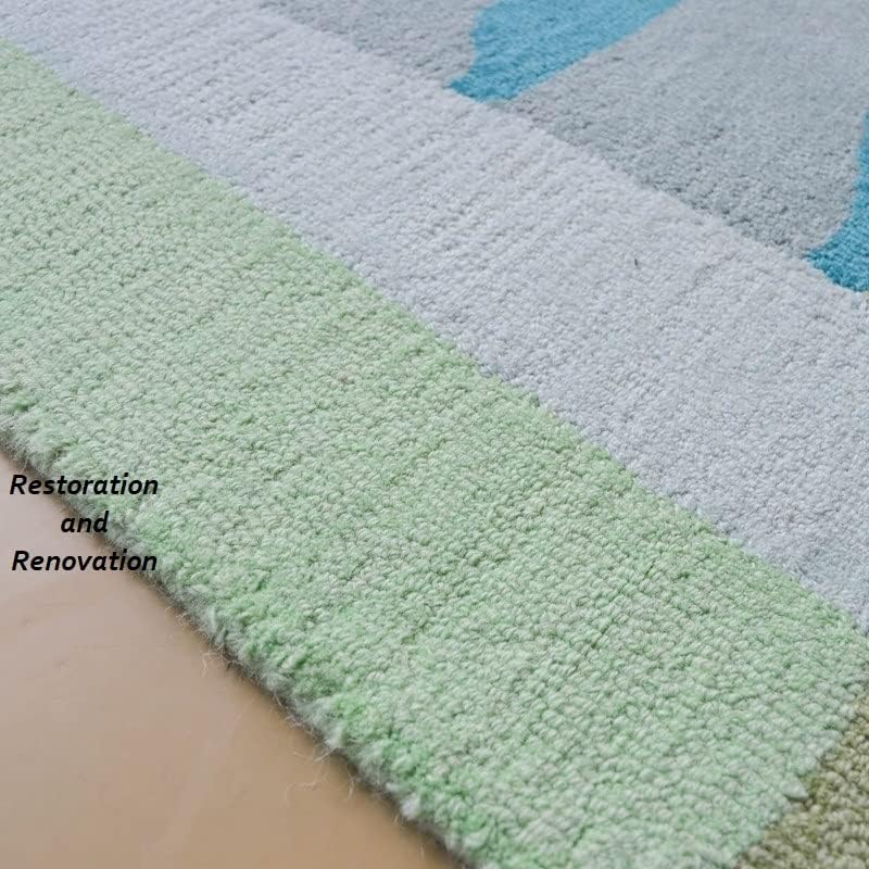 Modern Hand-Tufted Wool Rug with Fresh Watercolor Design