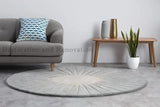 Modern Round Area Rug – Hand-Tufted with 100% New Zealand Wool