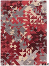 Modern Carved 3D Wool Rug in Multi Color