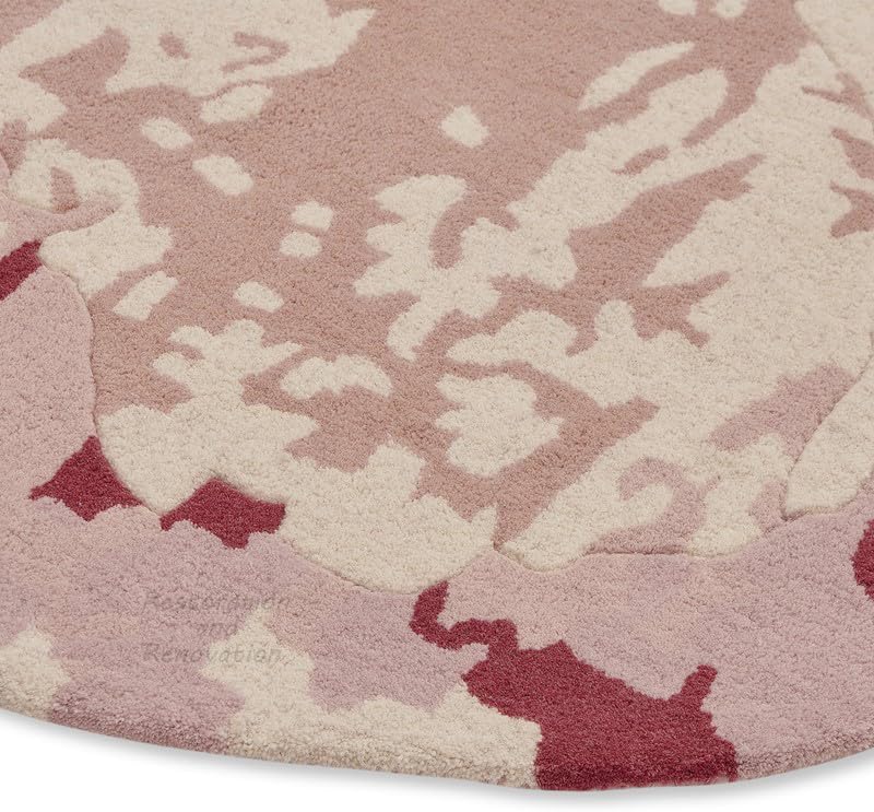 Premium Magnolia Floral Wool Area Rug