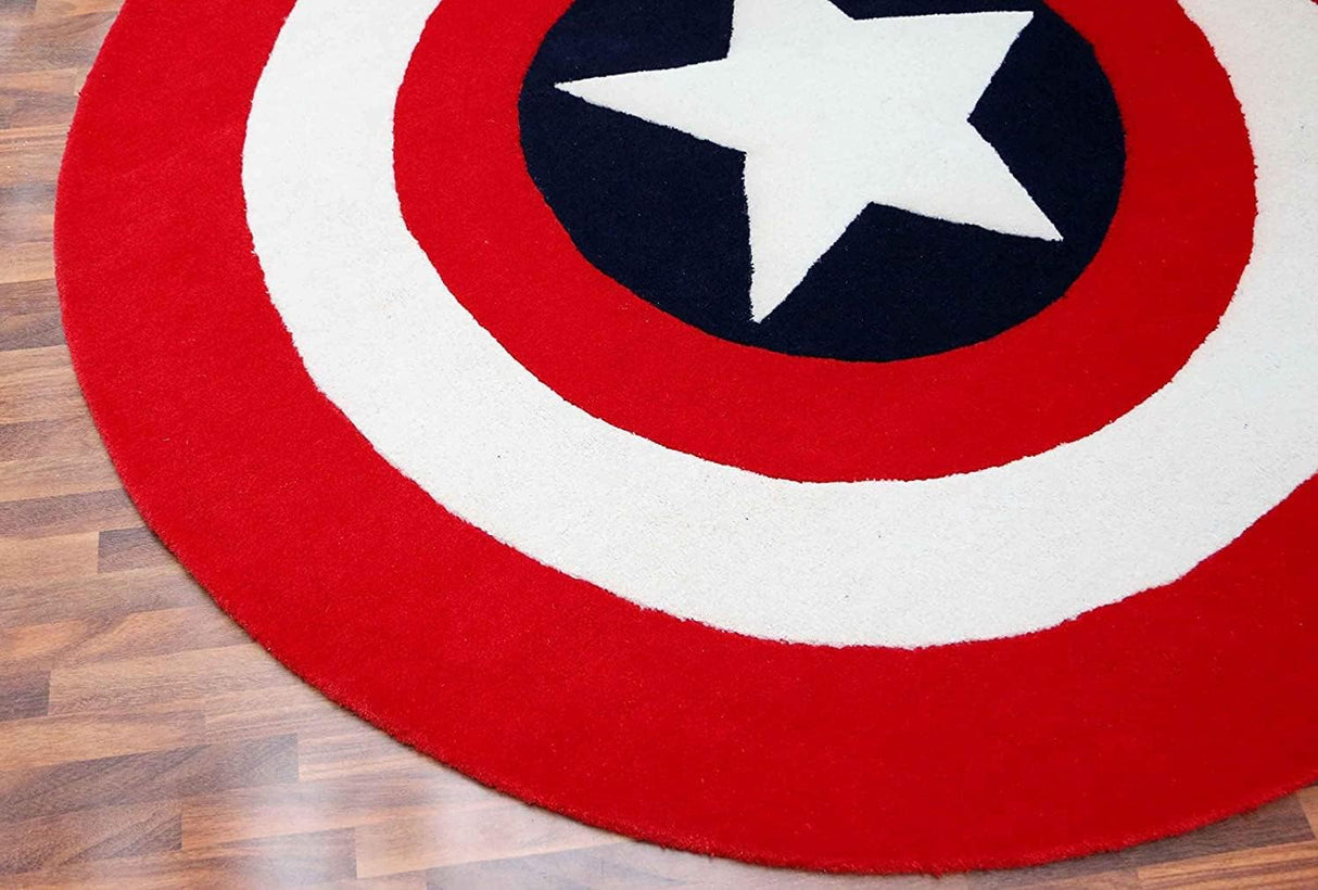 Eagle Blue, Tiger Shape, Leopard Skin, Captain America 100% New Zealand Wool Rugs