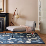 Handmade Wild Strawberry Floral Wool Rug