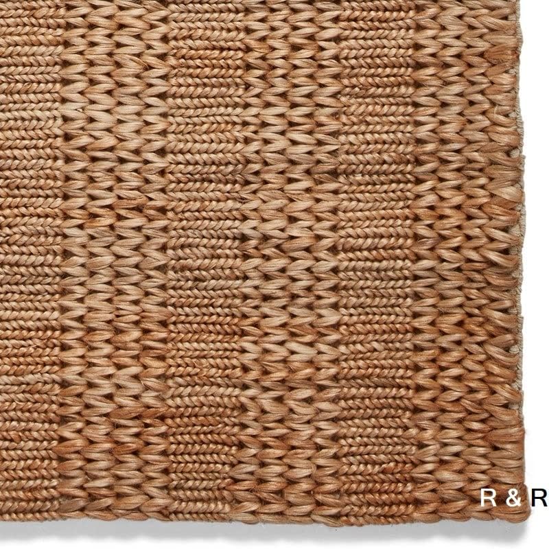 Handwoven Jute Area Rug - Natural Fiber Rug for Home Decor