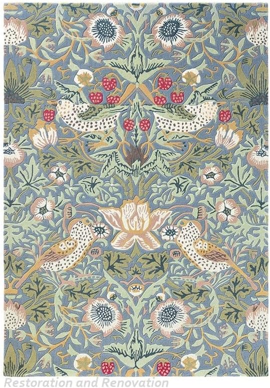 Premium Handmade Wild Stanberry Floral Wool Area Rug