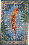 Hand Tufted Bengal Tiger Animal Print Wool Area Rug