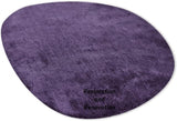 Modern Oval Shape Wool Rug - Irregular Shaped with Soft and Cozy Texture