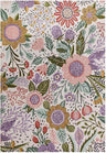 Hand-Tufted Floral Area Rug - Colorful Garden Design