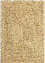 Handwoven Jute Area Rug - Natural Fiber Rug for Home Decor