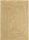 Handwoven Jute Area Rug - Natural Fiber Rug for Home Decor