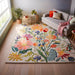 Handmade Wool Floral Area Rug for Living Room