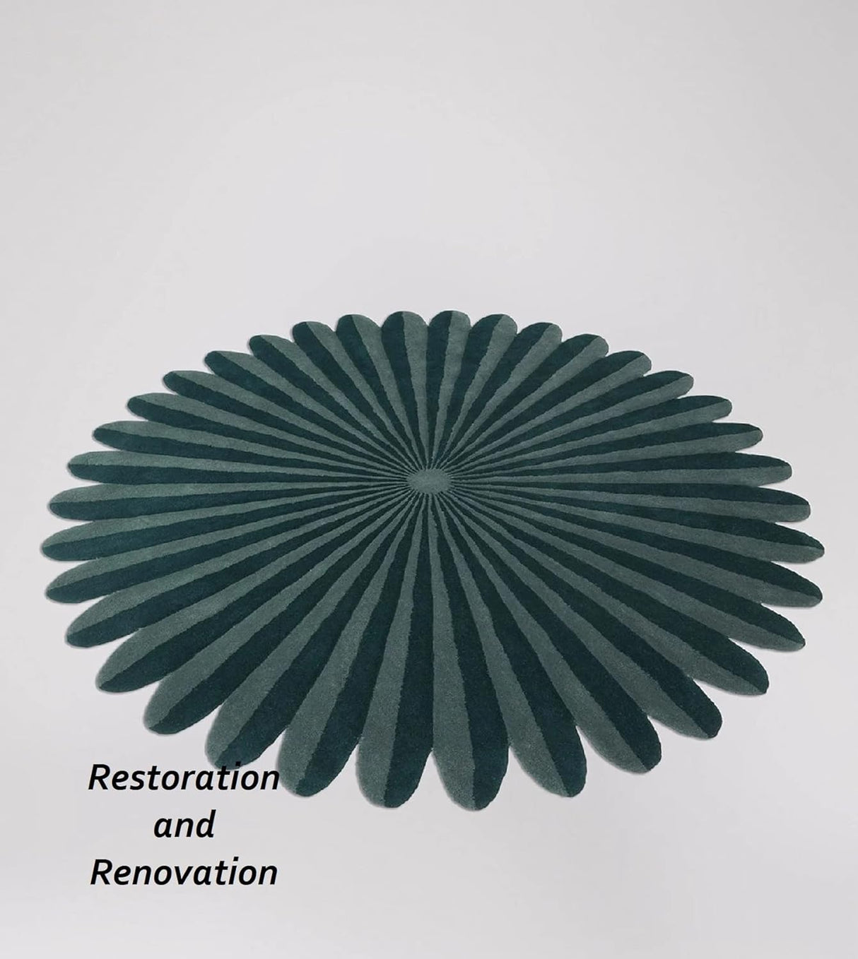 Modern Circular Rug - Hand-Tufted 100% Wool