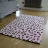 Premium Handmade Pink Animal Print Wool Rug