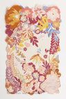 Handmade Flower Multi colored Irregular Area Rug