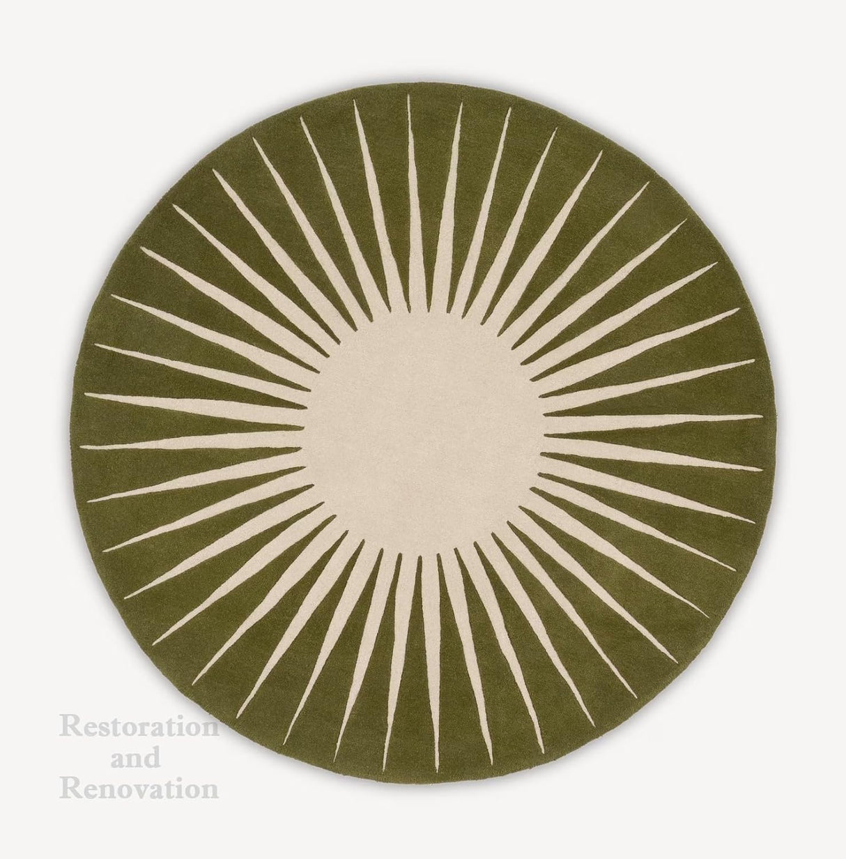 Modern Round Area Rug – Hand-Tufted with 100% New Zealand Wool