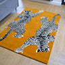 Climbing Jaguar Modern Handmade Wool Area Rug