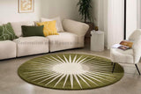 Modern Round Area Rug – Hand-Tufted with 100% New Zealand Wool