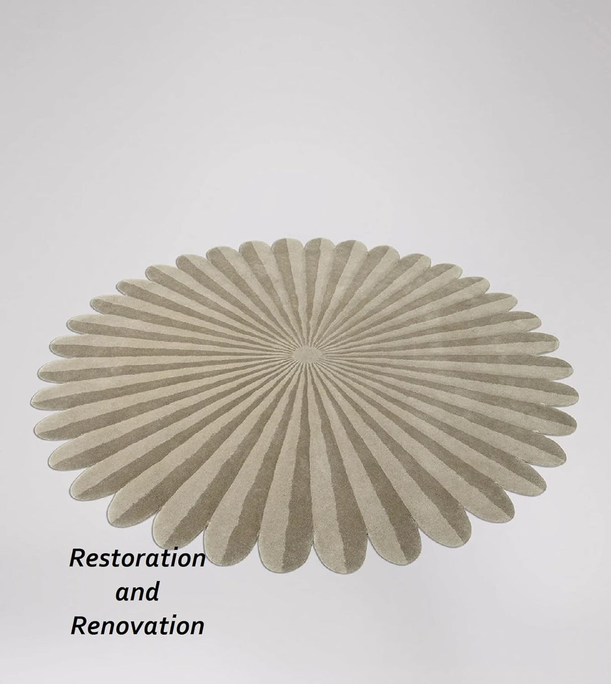 Modern Circular Rug - Hand-Tufted 100% Wool