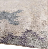 Premium Modern Handmade Wool & Viscose Flame Pattern Area Rug