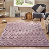 Hand-Tufted Basketweave Wool Area Rug