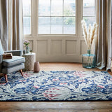 Premium Handmade Wool Flower Rug | Colorful Hand-Tufted Floral Area Rug