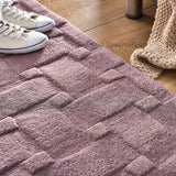 Hand-Tufted Basketweave Wool Area Rug