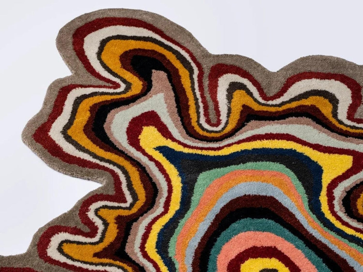 Irregular Shaped Handmade Wool Rug