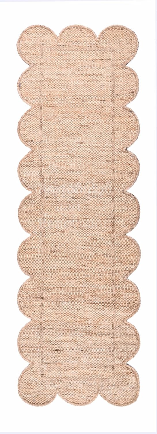 Handmade Jute Area Rug - Natural Fiber Carpet