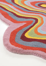 Irregular Shaped Handmade Wool Rug