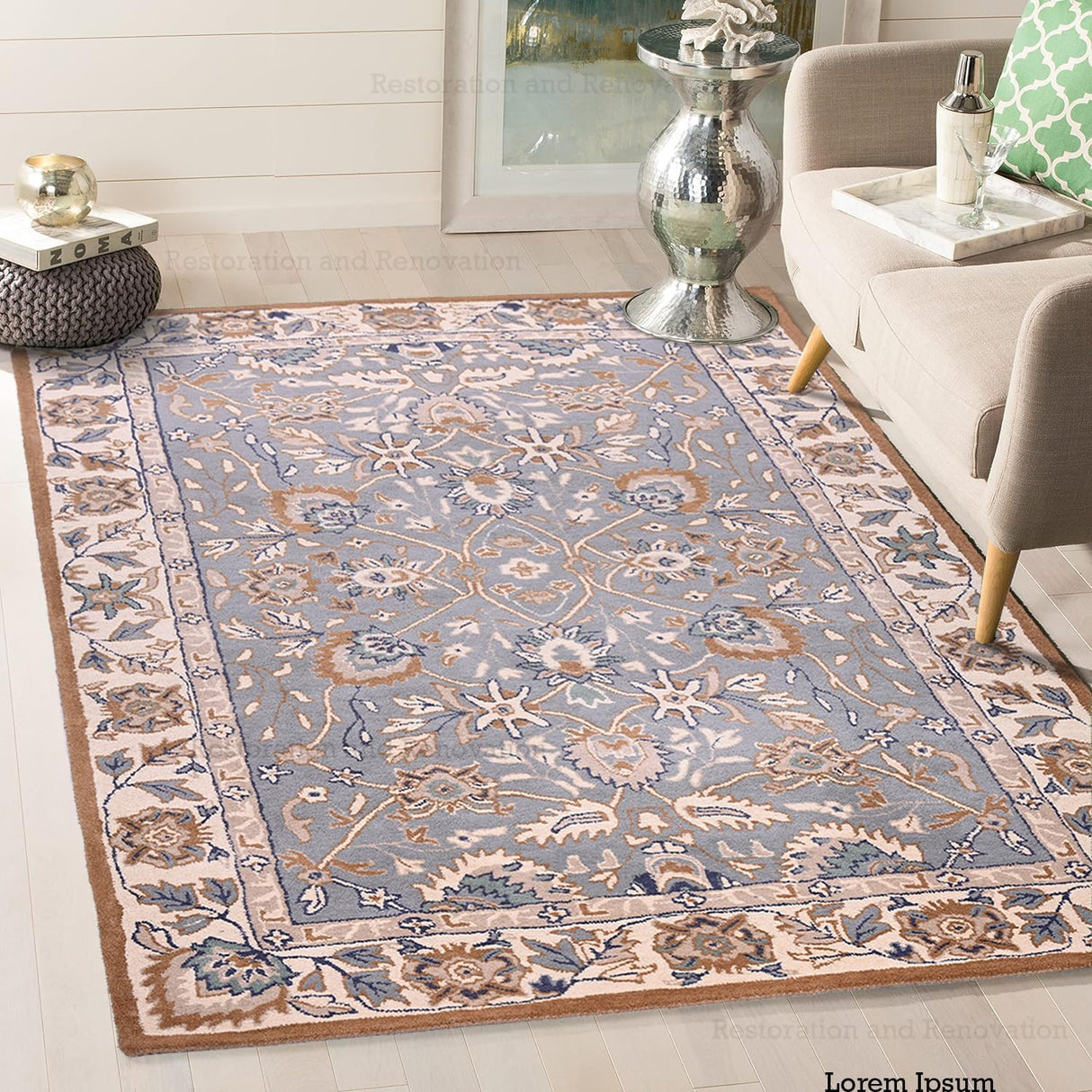 Premium Handmade Traditional Wool Area Rug