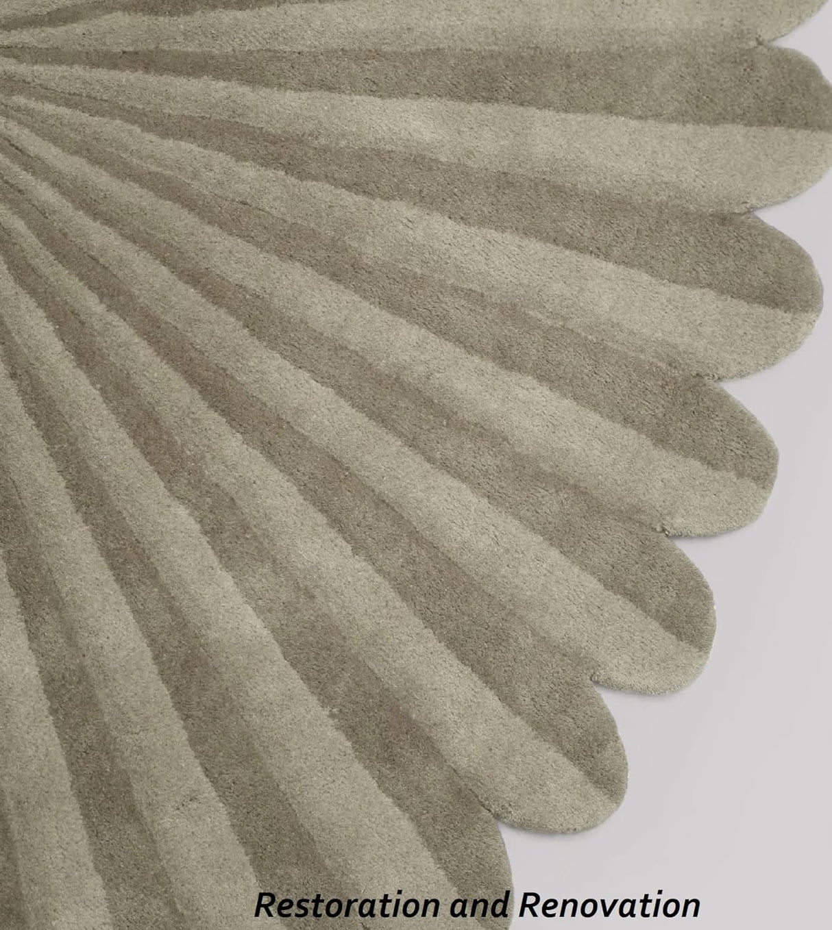 Modern Circular Rug - Hand-Tufted 100% Wool