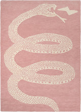 Hand-Tufted Snake Wool Area Rug - Modern Animal Design, Thick, Soft & Durable Carpet