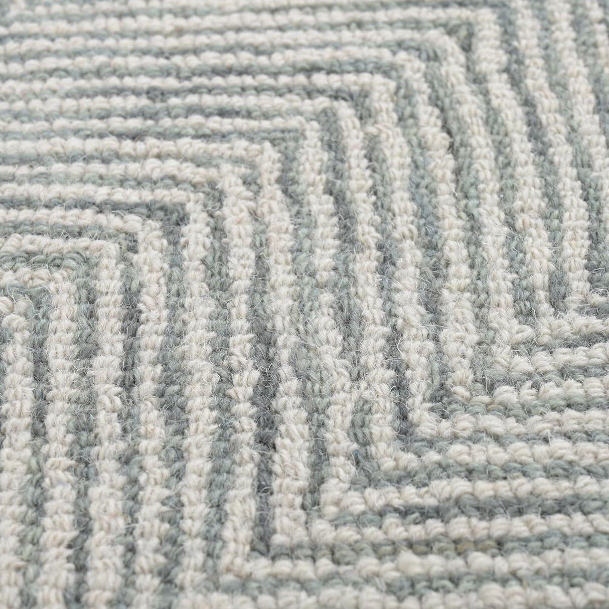 Modern Herringbone Chevron Collection Handmade Wool Area Rug - Durable for High Traffic, Contemporary Design Rug