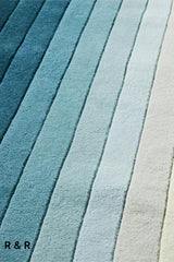 Handmade Maximus Rug Colorful Stripes Wool Area Rugs