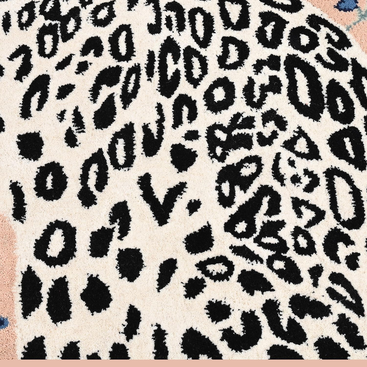 Handmade Cheetah Wool Area Rug