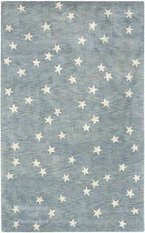 Hand-Crafted Premium Wool Area Rug with Starry Night Sky Design