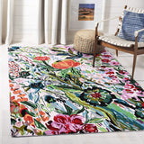 Handmade Floral Wool Area Rug |Colorful Botanical & Flower Pattern