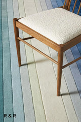 Handmade Maximus Rug Colorful Stripes Wool Area Rugs